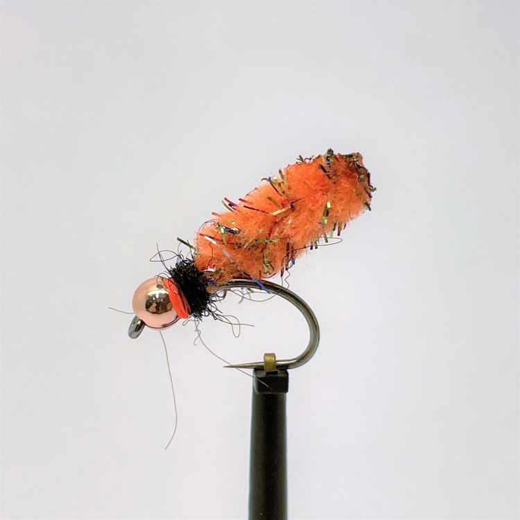 Phillippa Hake Flies Mopster Fly Copper bead Fl. Orange
